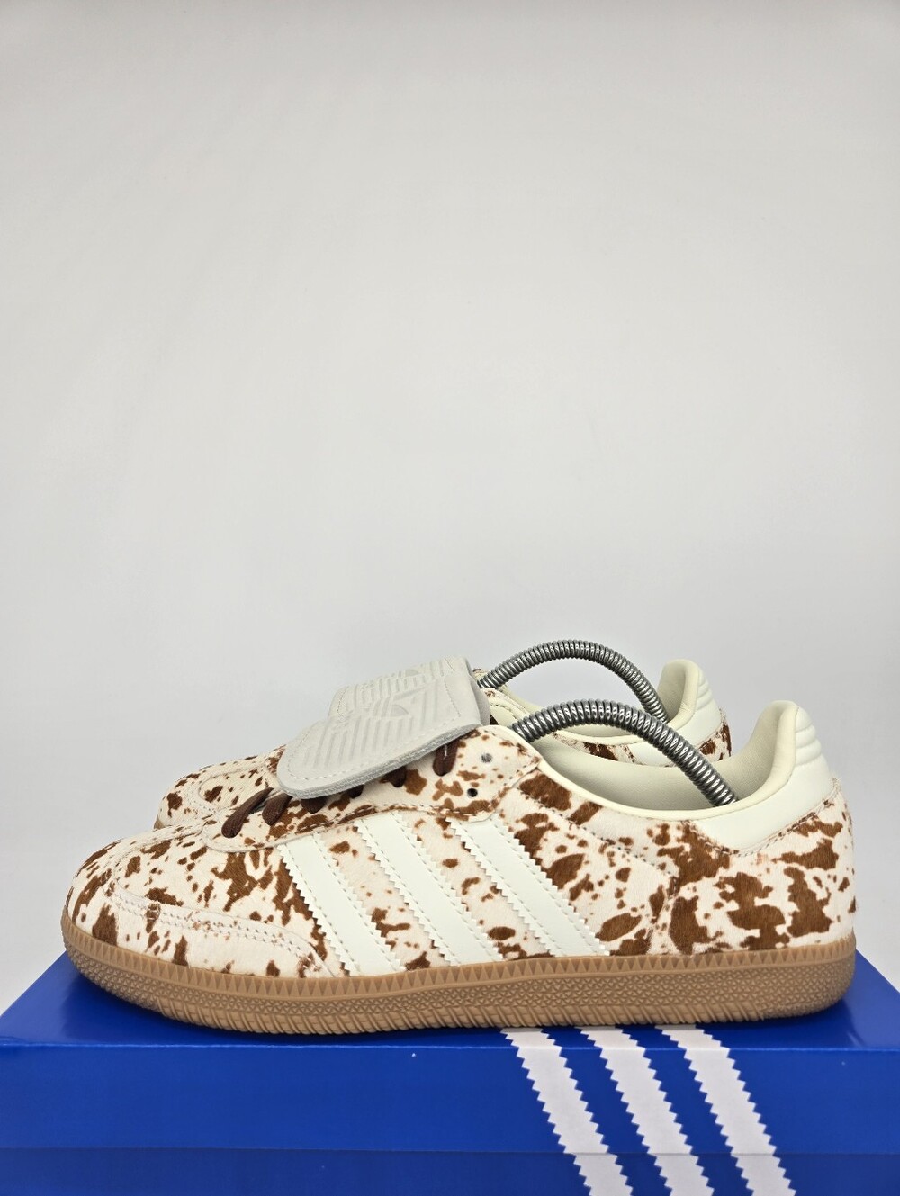 adidas Women's Samba LT JS3931 Cow Print Brown White Shoes Size 7